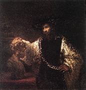 REMBRANDT Harmenszoon van Rijn Aristotle with a Bust of Homer  jh china oil painting artist